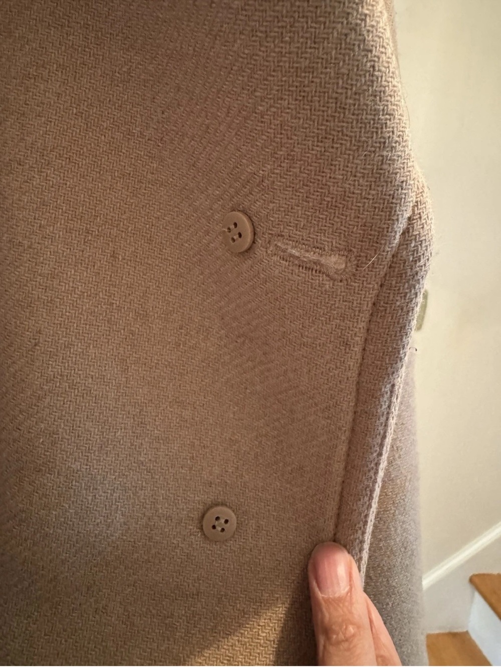 Club Monaco Camel Wool Coat XS - Picture 6 of 8